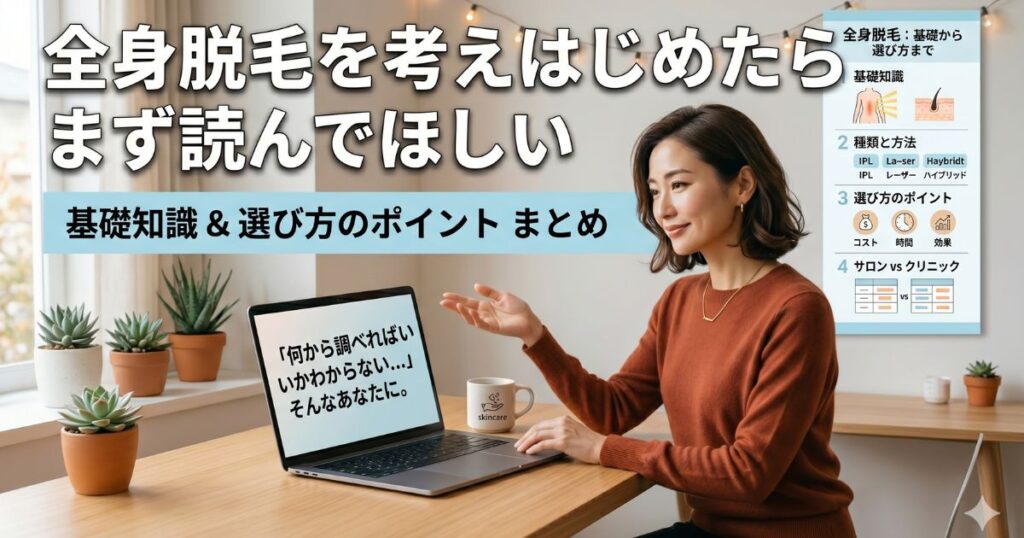 全身脱毛のリアルな全知識【2026年版】痛み・料金・効果を徹底解説