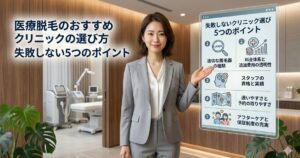 医療脱毛のおすすめクリニックの選び方【2026年版】失敗しない5つのポイント